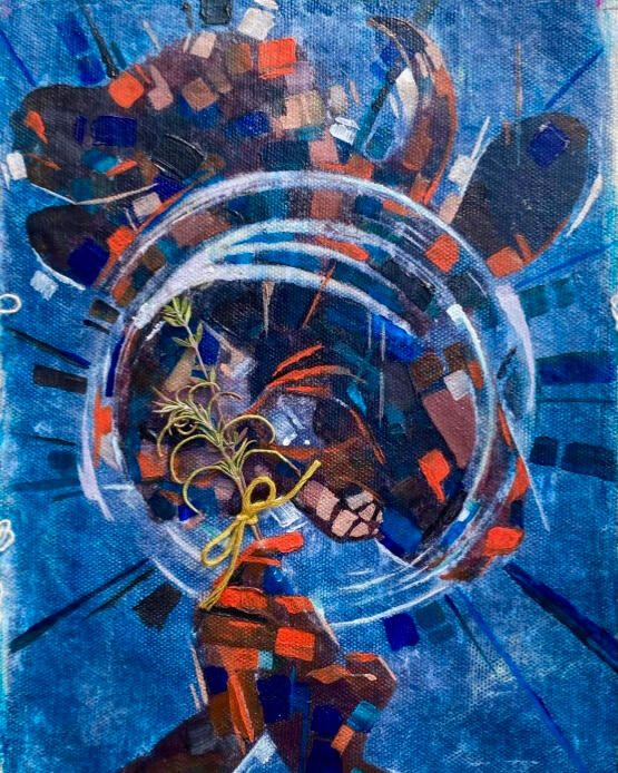 chimeric beast, 2/3 FOV triptych(2020)